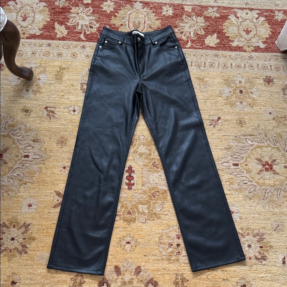 ZARA  classic leather pants